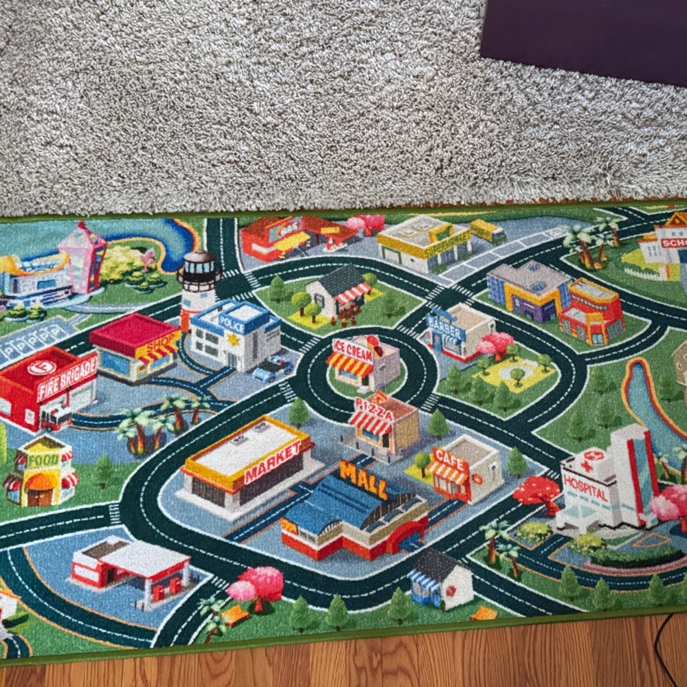 Colorful City Play Mat for Kids